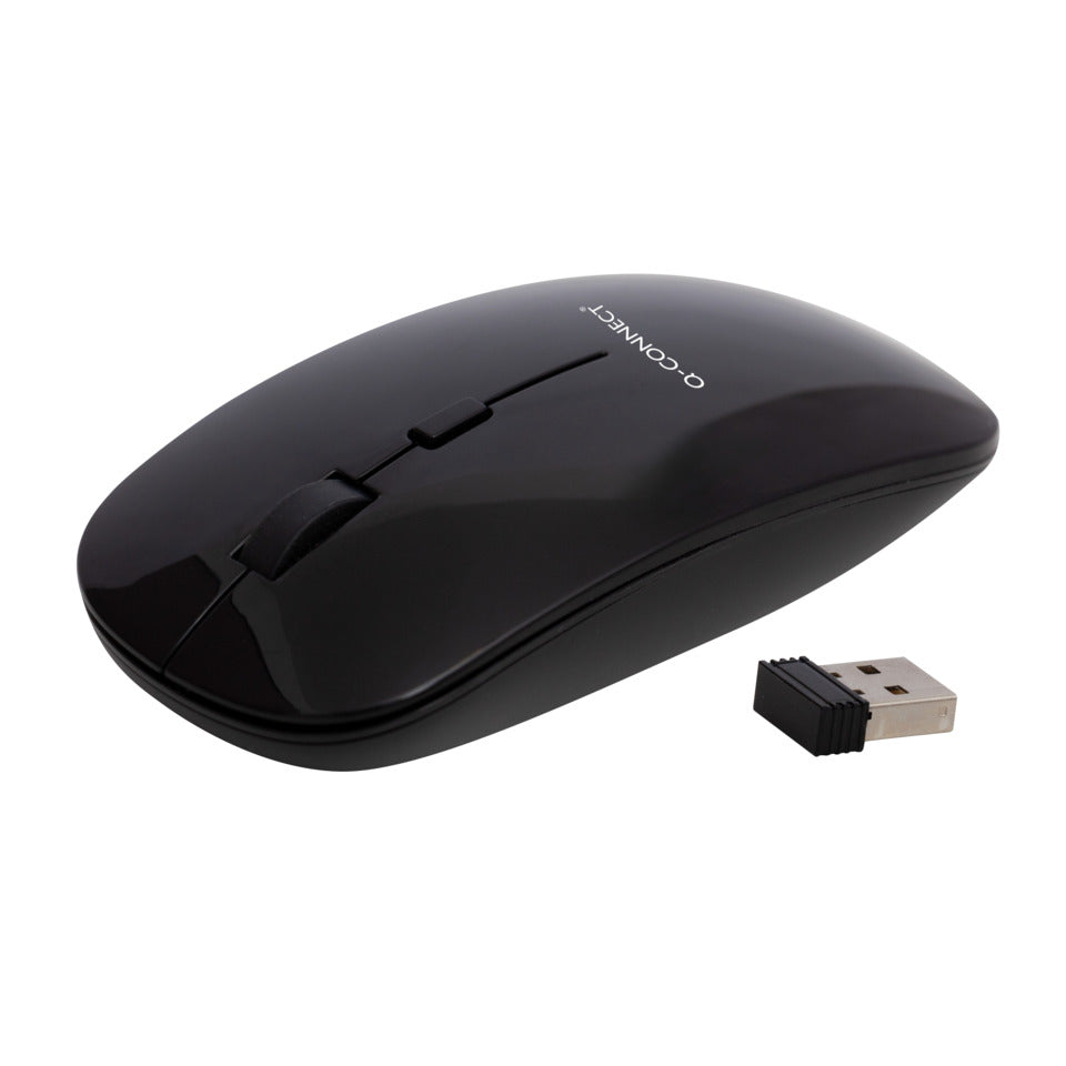 Q-CONNECT Maus, 4 Tasten, kabellos, schwarz, KF15114