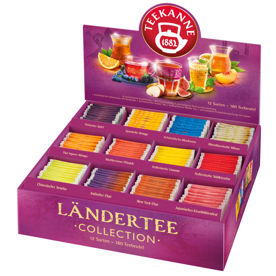 Ländertee Collection Box, 180 Beutel TEEKANNE 4009300079408