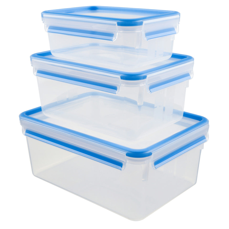 Aufbewahrungsbox Clip&Close - 3-teilig, 7 Liter, blau EMSA 508567