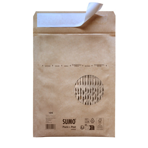 SUMO Papierpolstertasche C - 145 x 215 mm, braun