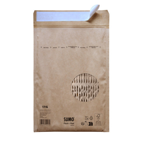 SUMO Papierpolstertasche G - 225 x 340 mm, braun
