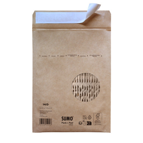 SUMO Papierpolstertasche D - 175 x 265 mm, braun