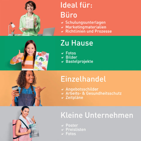 LEITZ 7482 Laminierfolie - A4, UDT, 125 mic., 25 Stück, glasklar
