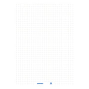 FRANKEN Flipchartblock U-Act!Line®, blanko/kariert, 680 x 990 mm, Recyclingpapier, 20 Blatt, weiß