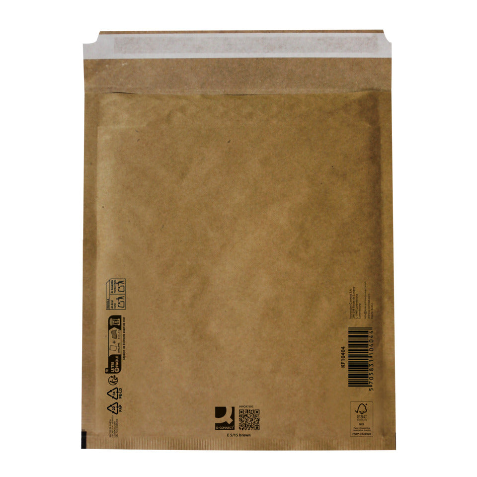 Q-CONNECT Luftpolstertasche E 5/15 braun