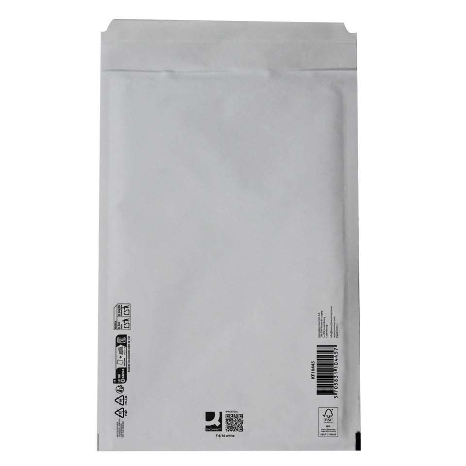 Q-CONNECT Luftpolstertasche F 6/16 weiß