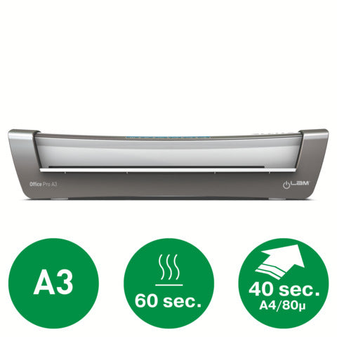 Laminiergerät iLAM Office Pro - A3, 80-175 mym, weiß/silber
