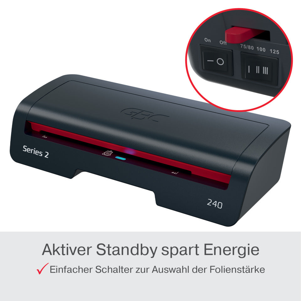 Laminator 240, A4, schwarz/rot GBC 4410068EU
