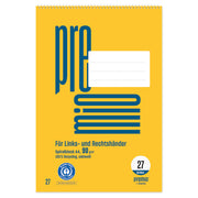 Spiralblock A4 80 Blatt Lin27 9mm liniert 90g, 100% Recycling PREMIO 040842027