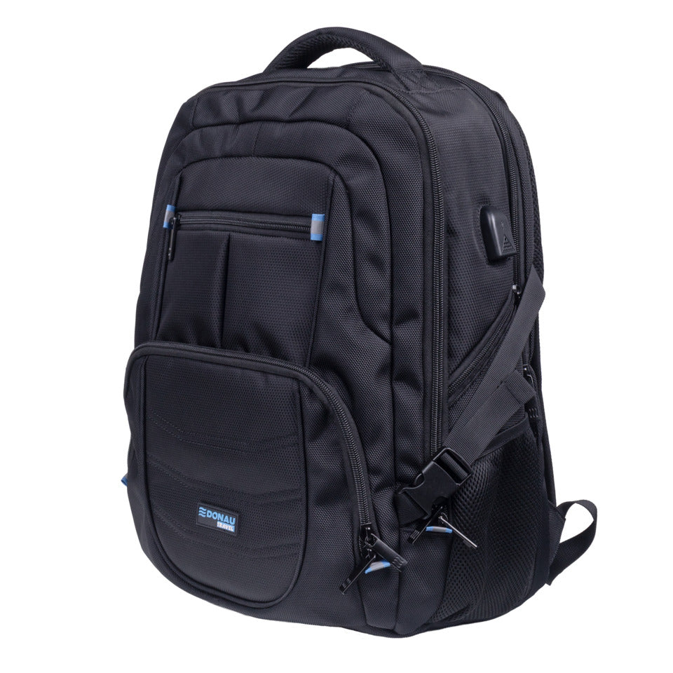 Laptoprucksack Travel Amsterdam, 17", schwarz DONAU 11571741-05