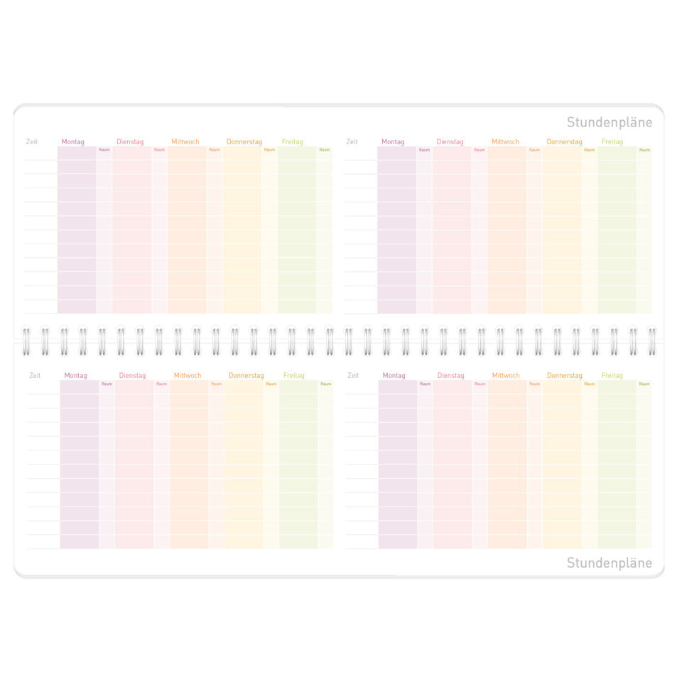 Tischkalender Rainbow 2026/27, 29,7 x 11 cm, 1W/1S HÄFFT 11153-2