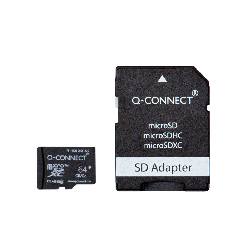 Q-CONNECT Speicherkarte Micro-SDHC inkl. URA 64GB