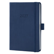 Buchkalender Conceptum 2027, A6, 88 Blatt, Hardcover, 1W/2S, dunkelblau SIGEL C2763