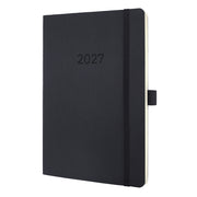 Buchkalender Conceptum 2027, A5, 96 Blatt, Softcover, 1W/1S, schwarz SIGEL C2724