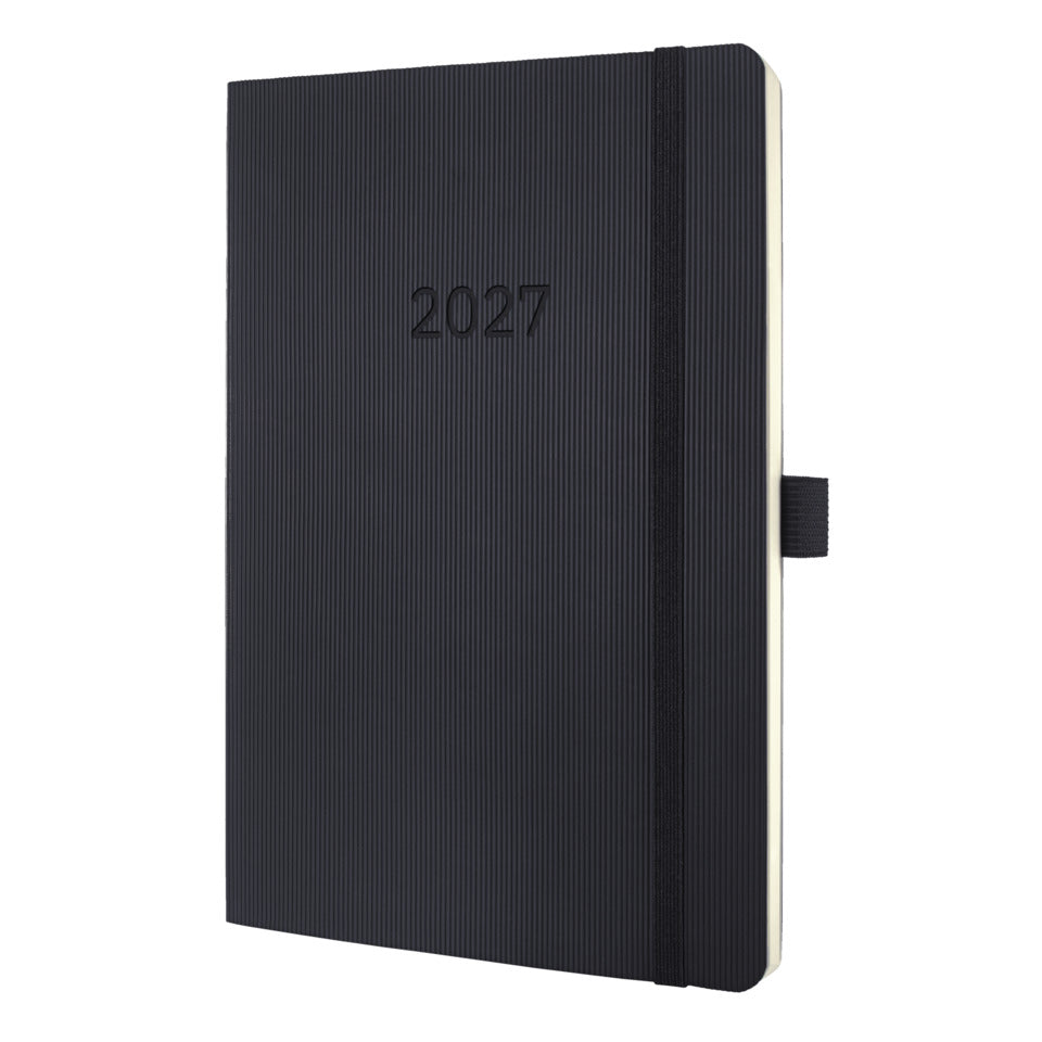 Buchkalender Conceptum 2027, A5, 96 Blatt, Softcover, 1W/1S, schwarz SIGEL C2724
