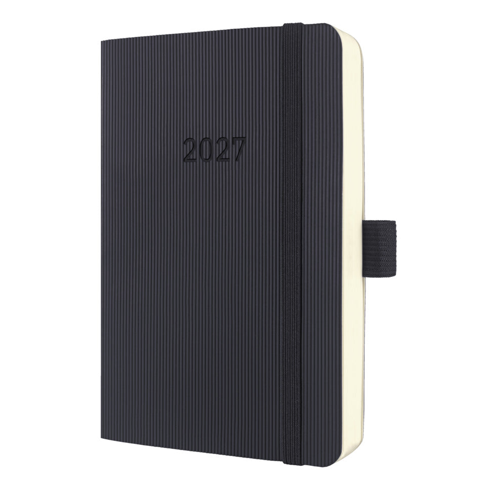 Buchkalender Conceptum 2027, A6, 200 Blatt, Softcover, 1T/1S, schwarz SIGEL C2721