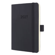Tischkalender Conceptum 2027, A6, 200 Blatt, Softcover, 1T/1S, schwarz SIGEL C2723