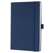 Buchkalender Conceptum 2027, A5, 96 Blatt, Hardcover, 1W/2S, dunkelblau SIGEL C2762