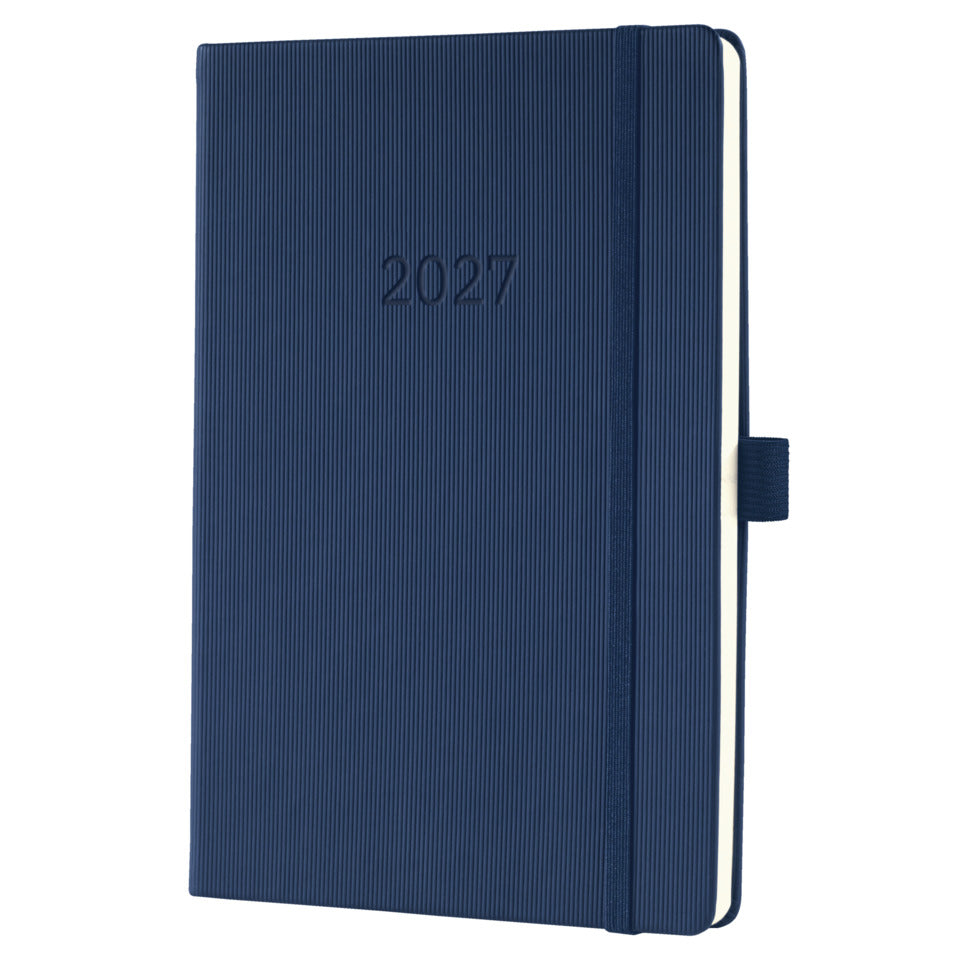 Buchkalender Conceptum 2027, A5, 96 Blatt, Hardcover, 1W/2S, dunkelblau SIGEL C2762