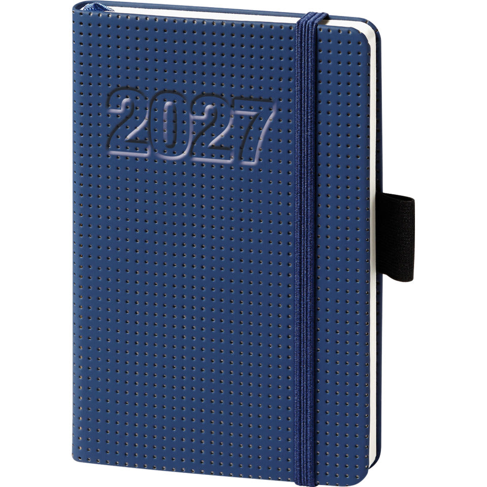 Buchkalender V-Book, A6, 1W/2S, blau BSB 02-0257