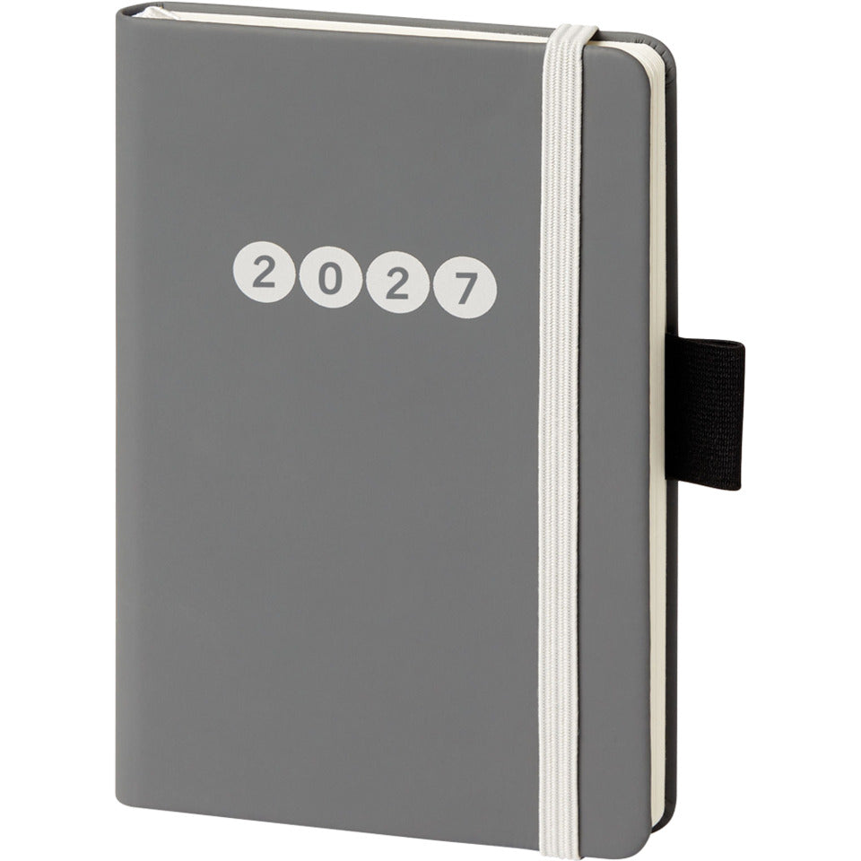 Buchkalender V Book A6 grau BSB 02-0358 90x140mm
