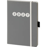 Buchkalender V Book A5 grau BSB 02-0356 140x210mm