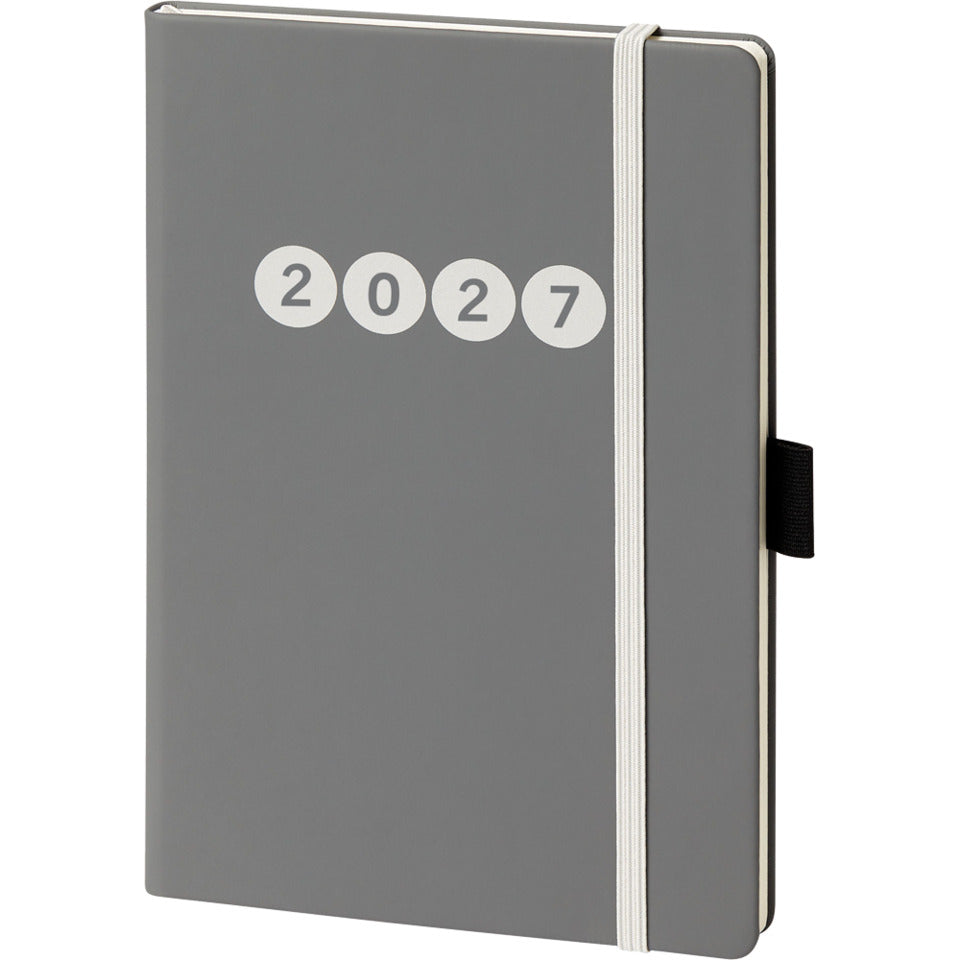 Buchkalender V Book A5 grau BSB 02-0356 140x210mm