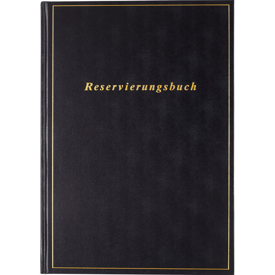 Reservierungsbuch Premium 2027, A4, 1T/1S, Kunststoff, schwarz RIDO 7027403907