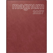 Taschenkalender Magnum 2027, 18,3 x 24 cm, 1W/2S, Kunststoff, weinrot RIDO 7027042297