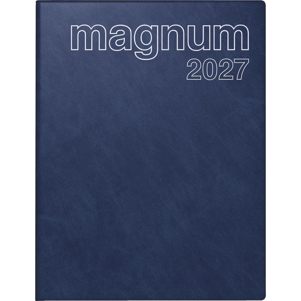 Taschenkalender Magnum 2027, 18,3 x 24 cm, 1W/2S, Kunststoff, dunkelblau RIDO 7027042387