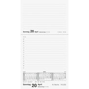 Tagesblock Merker 2027, 10,8 x 20,1 cm, 1T/1S, Kunststoff, dunkelblau RIDO 7035003387
