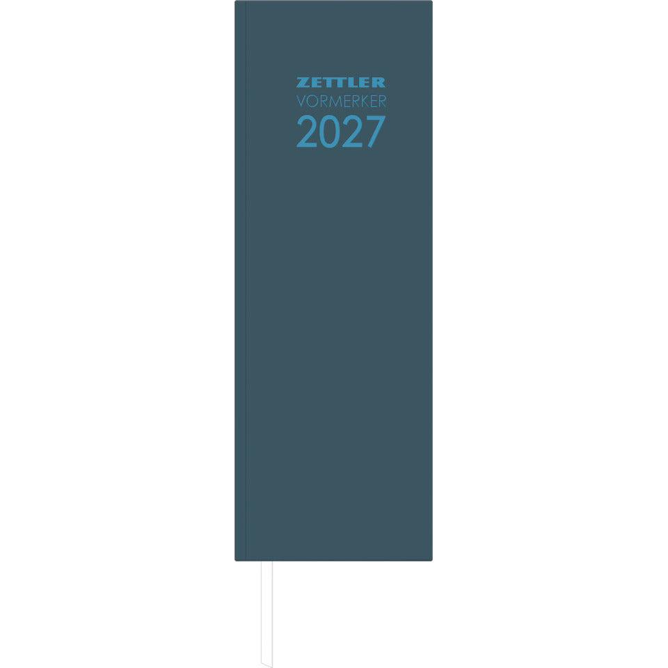 Pultkalender 2027, 10,5 x 29,5 cm, 2T/1S, anthrazit ZETTLER 146300