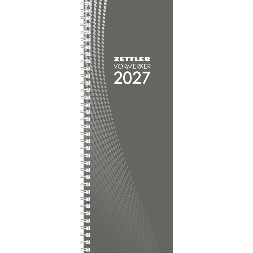 Tischkalender 2027, 10,5 x 29,5 cm, 1W/2S, sortiert ZETTLER 153700