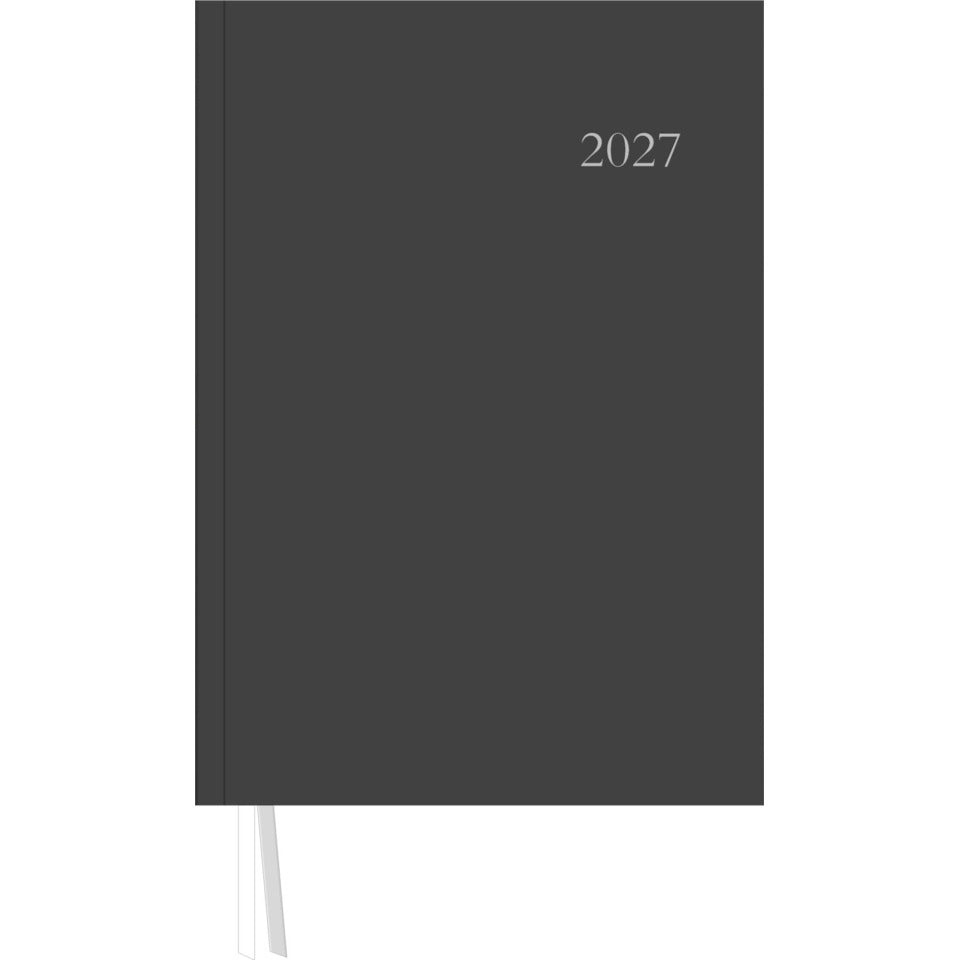 Buchkalender 2027, A4, 1T/1S, anthrazit ZETTLER 147600