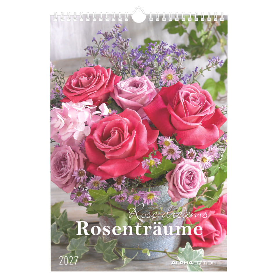 Bildkalender Rosenträume, 23,7 x 34 cm, 1M/2S ALPHA 108601