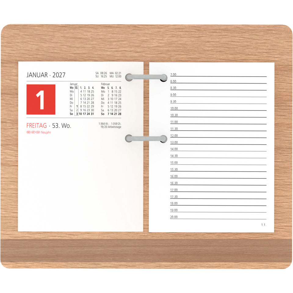 Holzuntersatz für Umlege-Kalender 336, 24 x 18,5 cm ZETTLER 660913