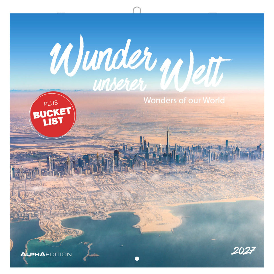 Bildkalender Wunder unserer Welt 2027, 30 x 30 cm, 1M/1S ALPHA 179801