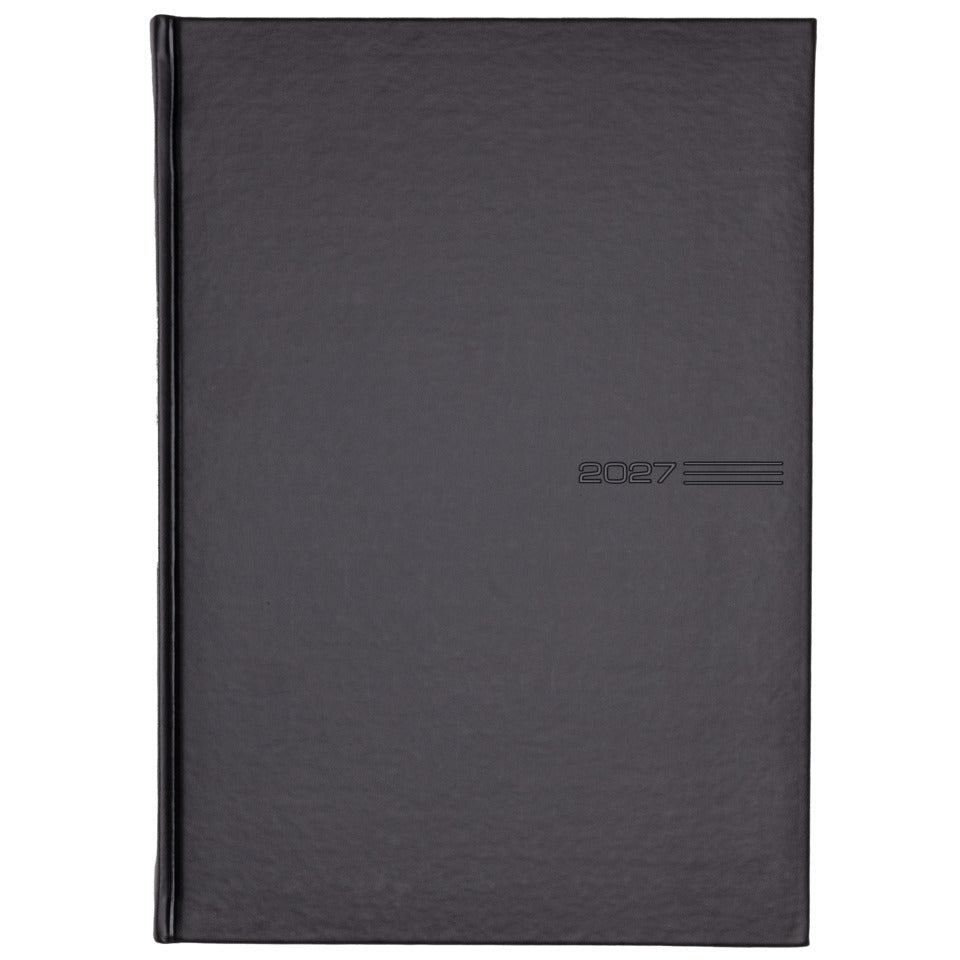 Buchkalender 2027, A4, 1T/2S, schwarz GÜSS 58064