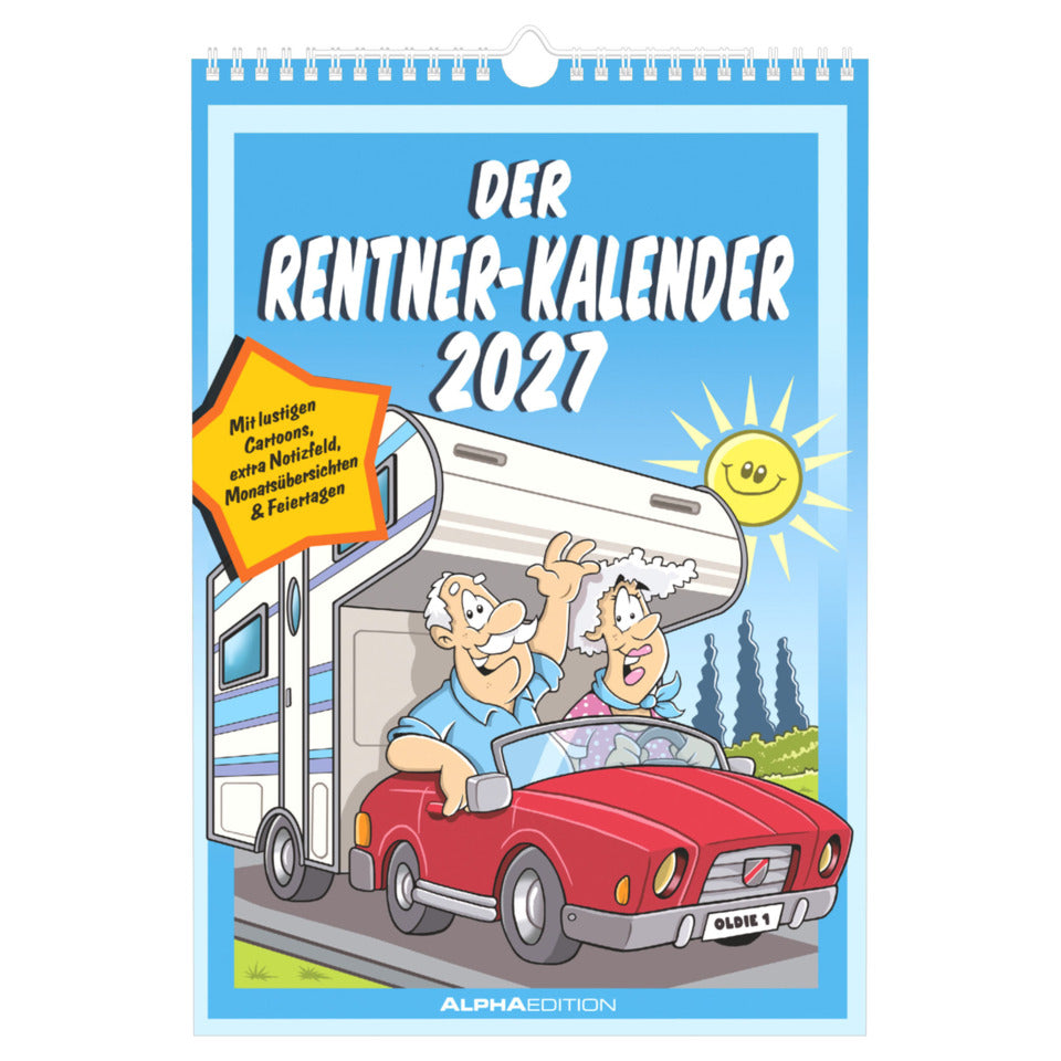 Bildkalender Der Rentner-Kalender 2027, 23,7 x 34 cm ALPHA 114901