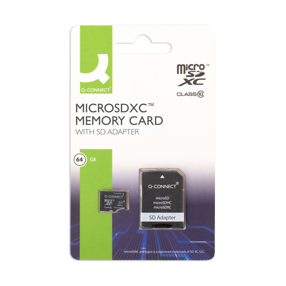 Q-CONNECT Speicherkarte Micro-SDHC inkl. URA 64GB