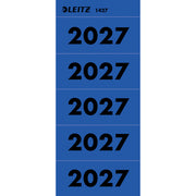 LEITZ 1427 Inhaltsschild 2027 - selbstklebend, 100 Stück, blau