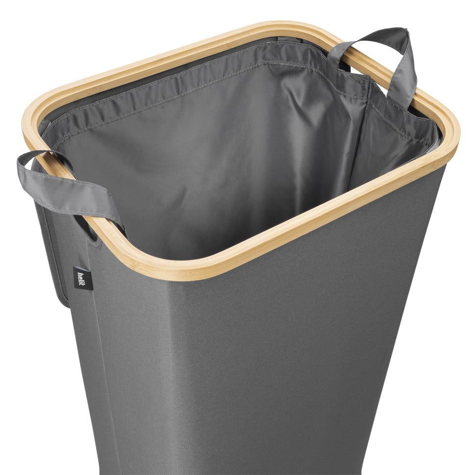 HELIT Pfandflaschensammler, 415 x 745 x 345 mm, 100 Liter, eckig, grau