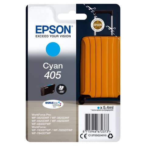 Inkjetpatrone Nr.405 cyan EPSON C13T05G24010