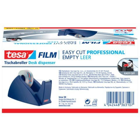 Tischabroller 19mmx33m royalblau TESA 57421-00002-02 Easy Cut leer