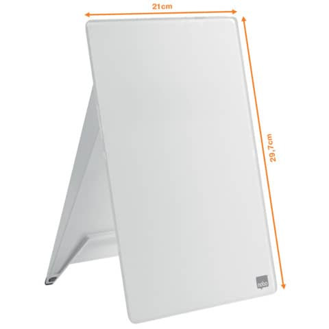 Memoboard Glas Desktop A4 weiß NOBO 1905173