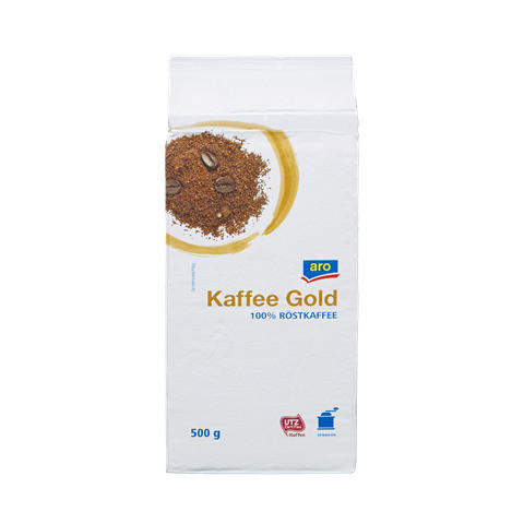 Kaffee Gold 500 g gemahlen ARO 963821