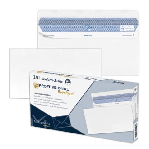 Briefhülle 112x225mm 35ST weiß PROFESSIONAL 30051783