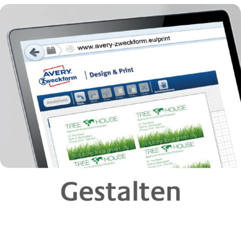 Visitenkarte weiß 200 Kart. Fotoqualität ZWECKFORM C32015-25 85x54mm 260g