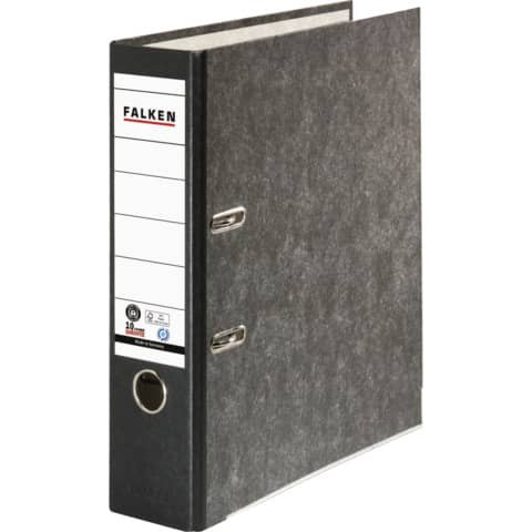 Ordner Wolkenmarmor A4 8cm schwarz FALKEN 80024136 Recycling