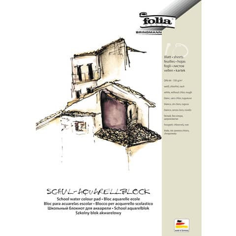 Aquarellblock Schule A4 FOLIA 8354 10BL/150g